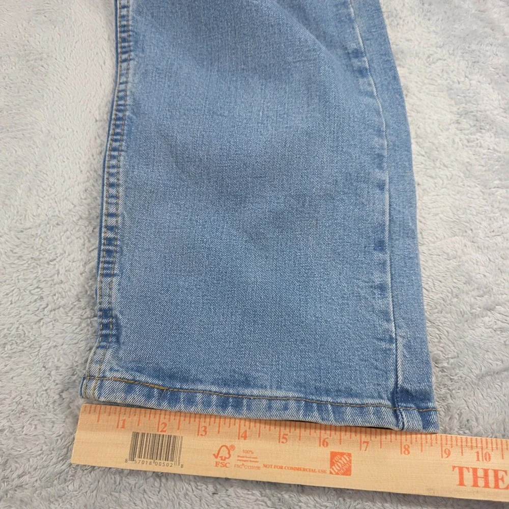 Levi's 505 Regular Fit Straight Leg Jeans Medium Wash 42x32 (31.5) Mens Denim